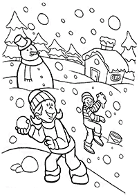 winter coloring pages - page 81
