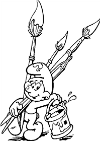 smurfs coloring pages - page 1