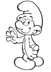 smurfs coloring pages - page 14
