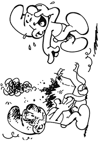 smurfs coloring pages - page 15