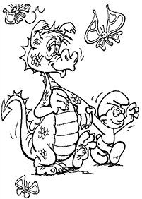 smurfs coloring pages - page 3