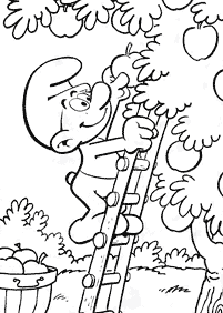 smurfs coloring pages - page 32