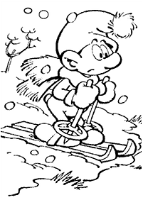 smurfs coloring pages - page 33
