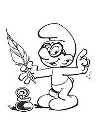 smurfs coloring pages - page 36