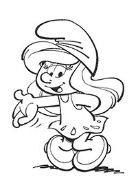 smurfs coloring pages - page 38