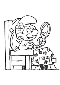 smurfs coloring pages - page 45