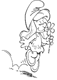 smurfs coloring pages - page 6
