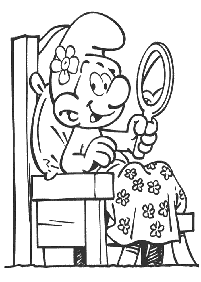 smurfs coloring pages - page 8