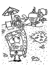 spongebob coloring pages - page 9