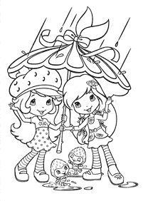 strawberry shortcake coloring pages - page 10