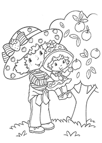 strawberry shortcake coloring pages - page 11