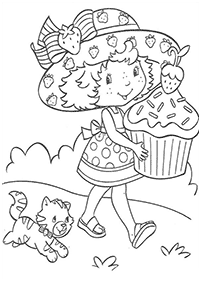 strawberry shortcake coloring pages - page 3