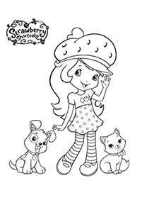 strawberry shortcake coloring pages - page 30