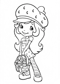 strawberry shortcake coloring pages - page 36