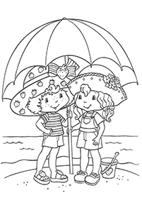 strawberry shortcake coloring pages - page 41