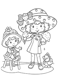 strawberry shortcake coloring pages - page 43