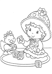strawberry shortcake coloring pages - page 46
