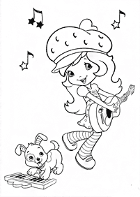 strawberry shortcake coloring pages - page 48