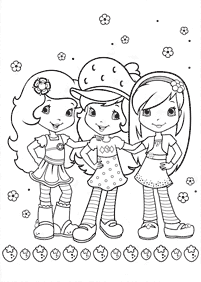 strawberry shortcake coloring pages - page 5