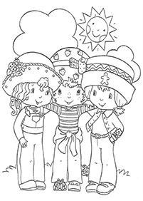 strawberry shortcake coloring pages - page 51
