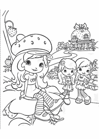 strawberry shortcake coloring pages - page 56