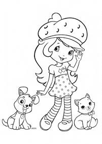 strawberry shortcake coloring pages - page 58