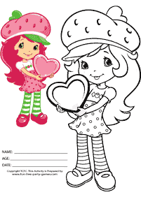 strawberry shortcake coloring pages - page 63