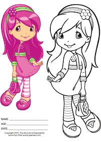 strawberry shortcake coloring pages - page 64