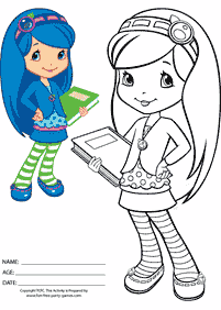 strawberry shortcake coloring pages - page 65