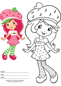 strawberry shortcake coloring pages - page 66