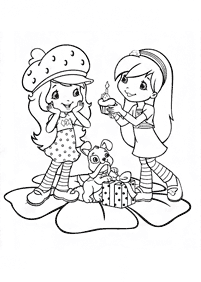 strawberry shortcake coloring pages - page 7