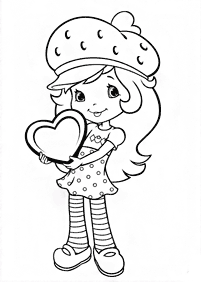 strawberry shortcake coloring pages - page 8
