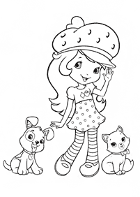 strawberry shortcake coloring pages - page 9
