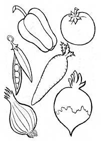 vegetable coloring pages - page 88
