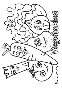 vegetable coloring pages - page 90