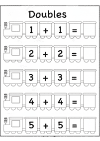 子供向けの簡単な足し算 - ワークシート83