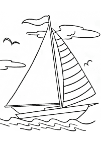 ボートの塗り絵 - 43