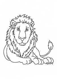 ライオンの塗り絵 - 72