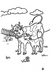 牛の塗り絵 - 52