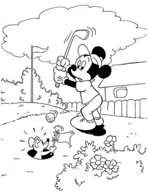 Kolorowanki Myszka Miki – strona 38