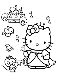 Kolorowanki z Hello Kitty – strona 36
