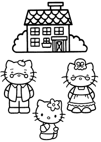 Kolorowanki z Hello Kitty – strona 45