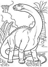 Kolorowanki z dinozaurami – strona 54