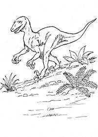 Kolorowanki z dinozaurami – strona 65