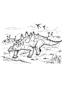 Kolorowanki z dinozaurami – strona 85