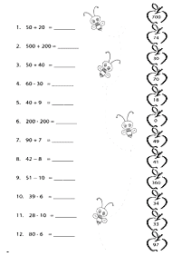 Matemática para crianças - ficha de exercícios 24