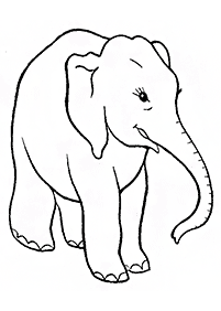 Desenhos de elefantes para colorir – Página de colorir 15