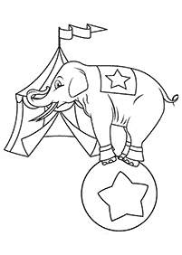 Desenhos de elefantes para colorir – Página de colorir 24