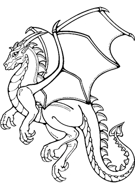 desenhos para colorir de dragões