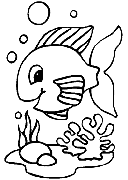 desenhos para colorir de peixes